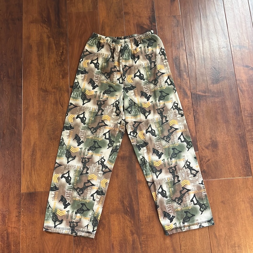 Boys Army pajama bottom pants